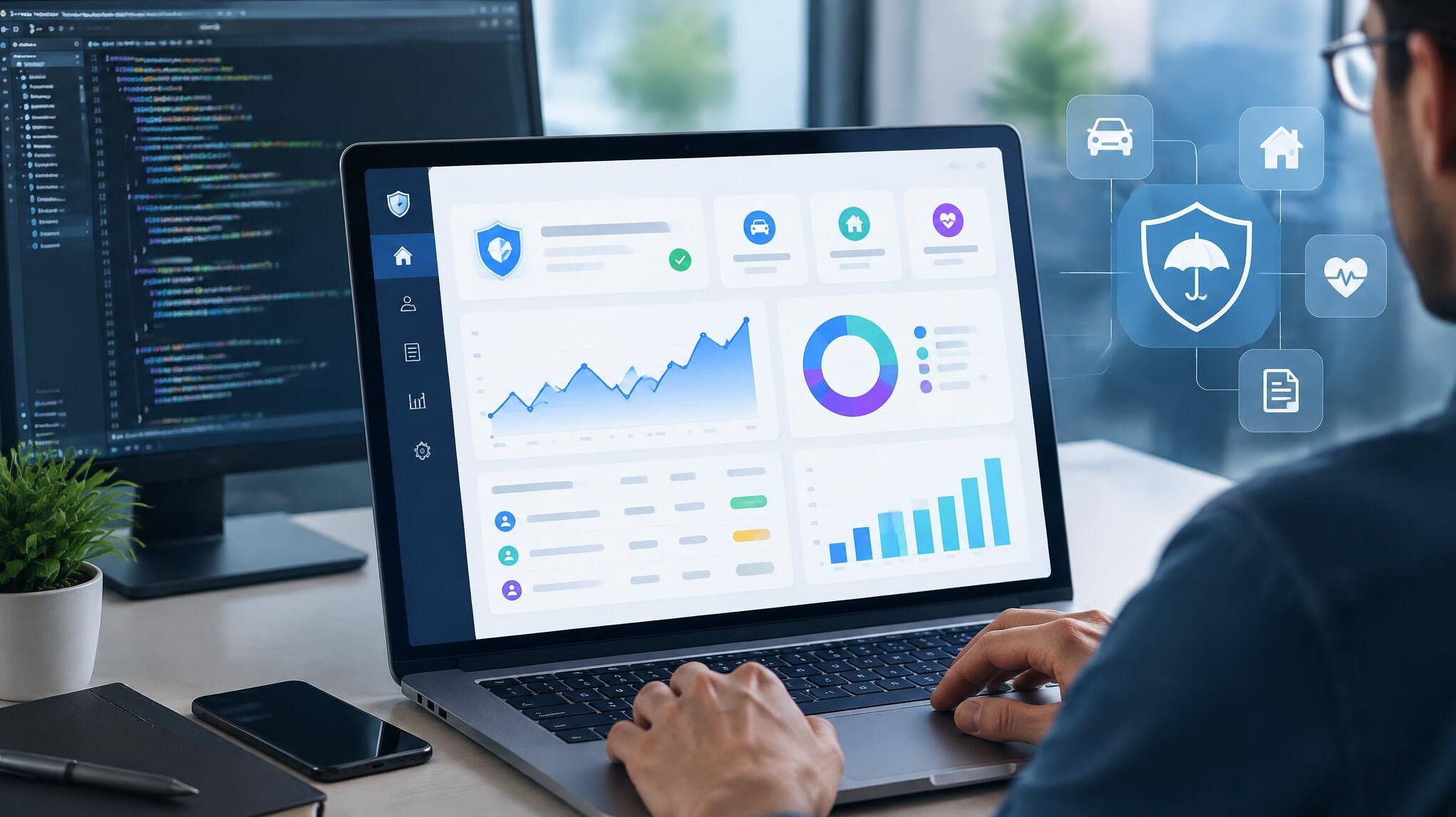 insurance software dashboard